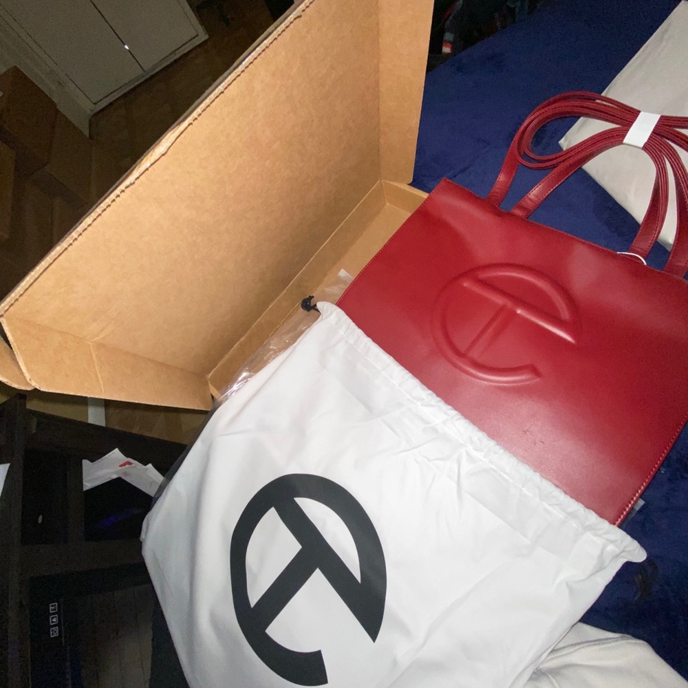 TELFAR shopping bag oxblood medium